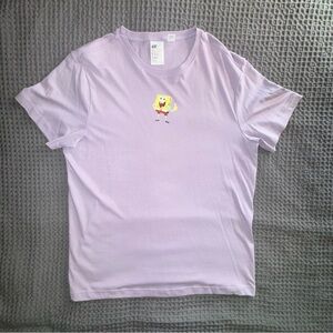 H&M SpongeBob Light Purple Short Sleeve Tee
